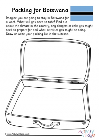 Packing For Botswana Worksheet