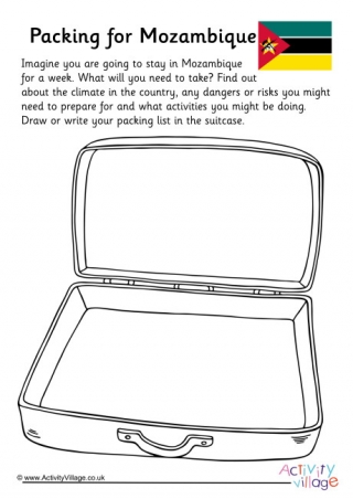 Packing For Mozambique Worksheet