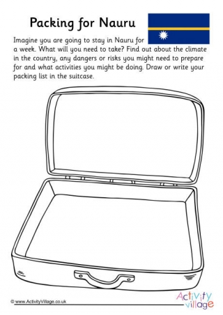 Packing For Nauru Worksheet