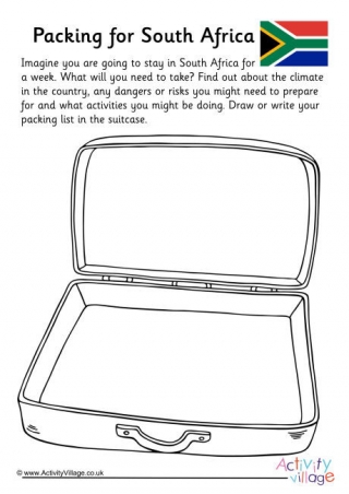 Packing For South Africa Worksheet