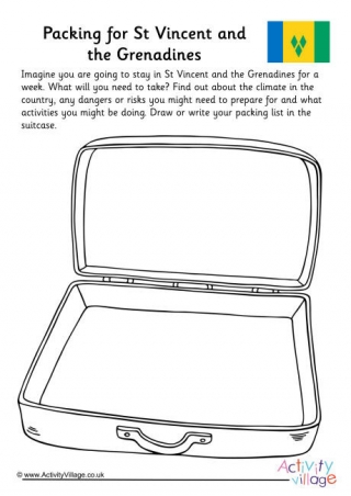 Packing For St Vincent And The Grenadines Worksheet