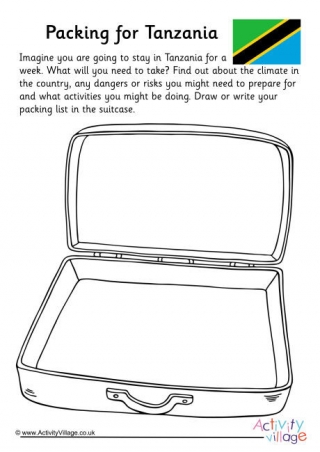 Packing For Tanzania Worksheet