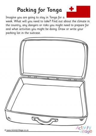 Packing For Tonga Worksheet