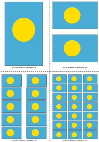 Palau Flag Printable