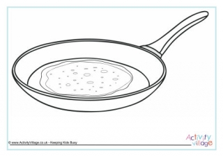 Pancake Colouring Page 2