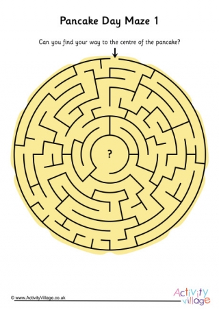 Pancake Day Maze 1