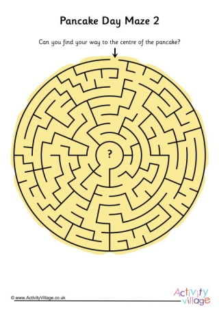 Pancake Day Maze 2