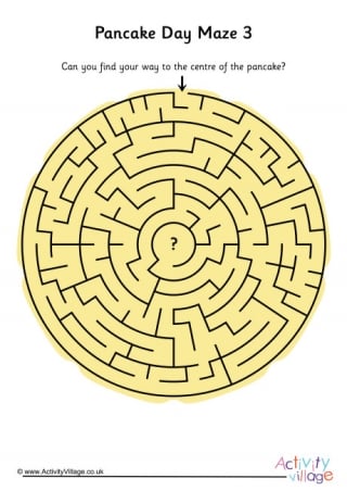 Pancake Day Maze 3