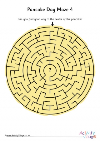 Pancake Day Maze 4