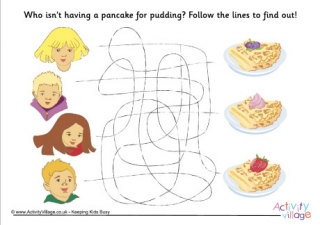 Pancake Day Path Puzzle