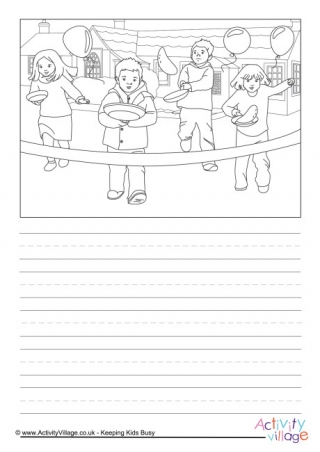 Pancake Day Race Story Paper