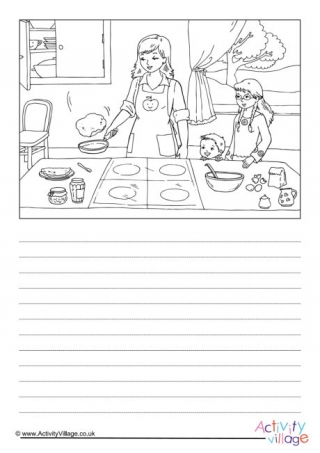 Pancake Day Story Paper