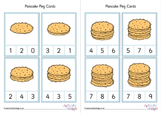 Pancake Peg Cards