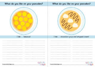 Pancake Toppings Tally Activity