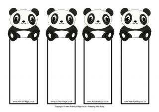 Panda Bookmarks - Blank