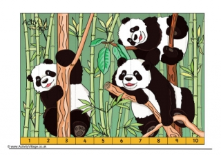 Panda Counting Jigsaw