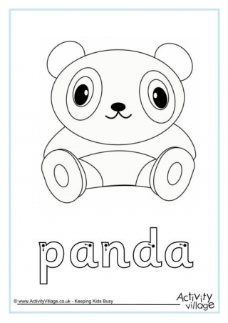 Panda Finger Tracing