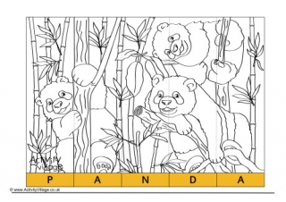 Panda Spelling Jigsaw