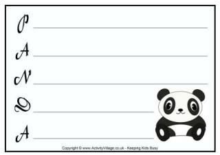 Panda Worksheets