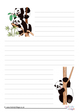 Panda Writing Paper