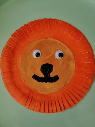 Lion Paper Plate Craft