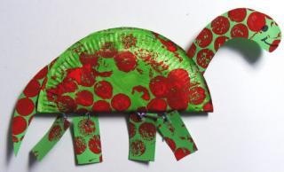 Paper Plate Diplodocus