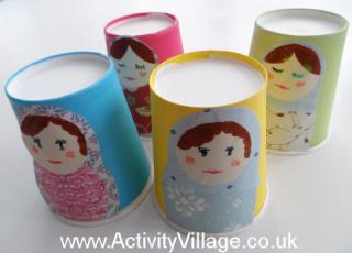 Paper Cup Matryoshka Dolls