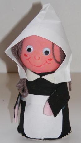 Paper Cup Pilgrim Girl