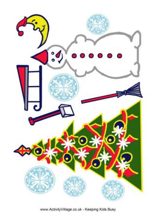 Paper Dolls Christmas Accessories