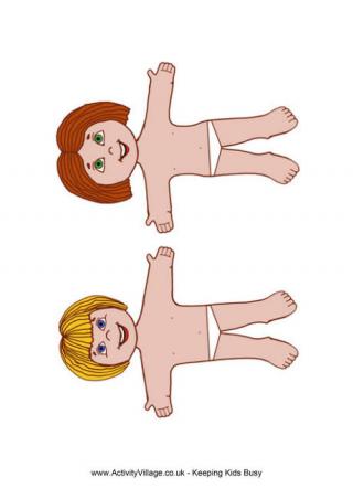 Paper Dolls Eddie and Amy 