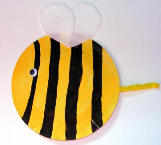 Paper Plate Bee