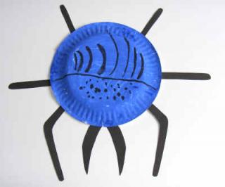 Paper Plate Beetle Craft