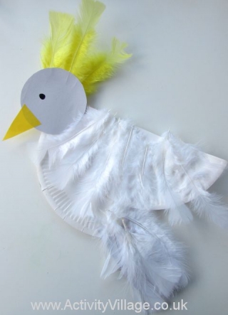 Paper Plate Cockatoo