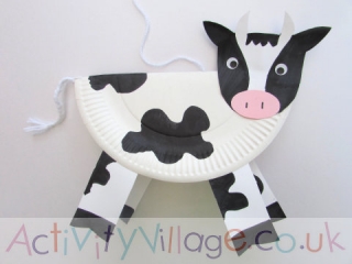 Paper Plate Cow