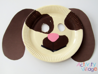 Paper Plate Dog Mask