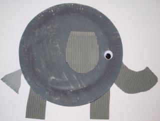 Paper Plate Elephant Craft