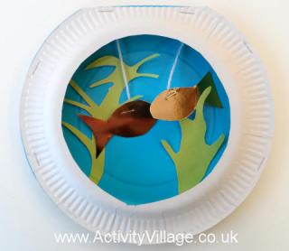 Paper Plate Goldfish Bowl