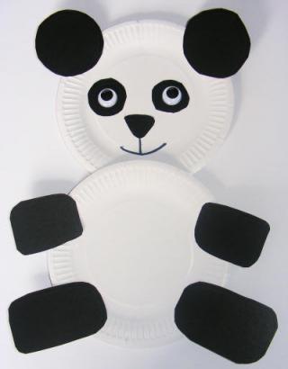 Paper Plate Panda