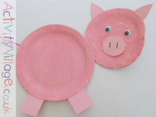 Paper Plate Pig