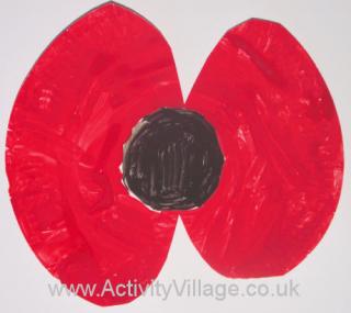 Paper Plate Poppy