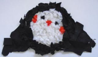 Paper Plate Scrunchy Penguin