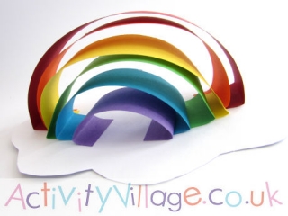 Paper Sculpture Rainbow