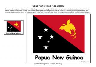 Papua New Guinea Flag Jigsaw
