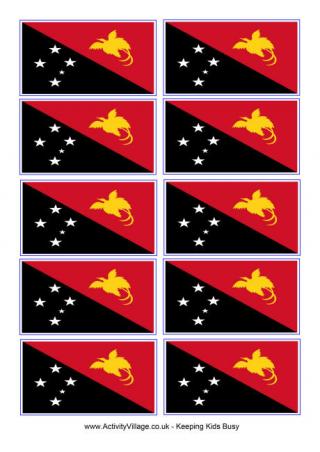 Papua New Guinea Flag Printable