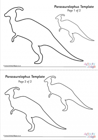 Parasaurolophus Template