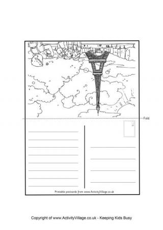 Paris Eiffel Tower Postcard