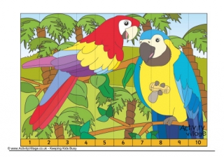 Parrot Counting Jigsaw