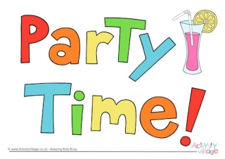 Party Time Sign