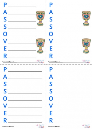 Passover Acrostic Poem Printable