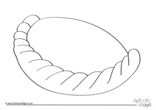 Pasty Colouring Page